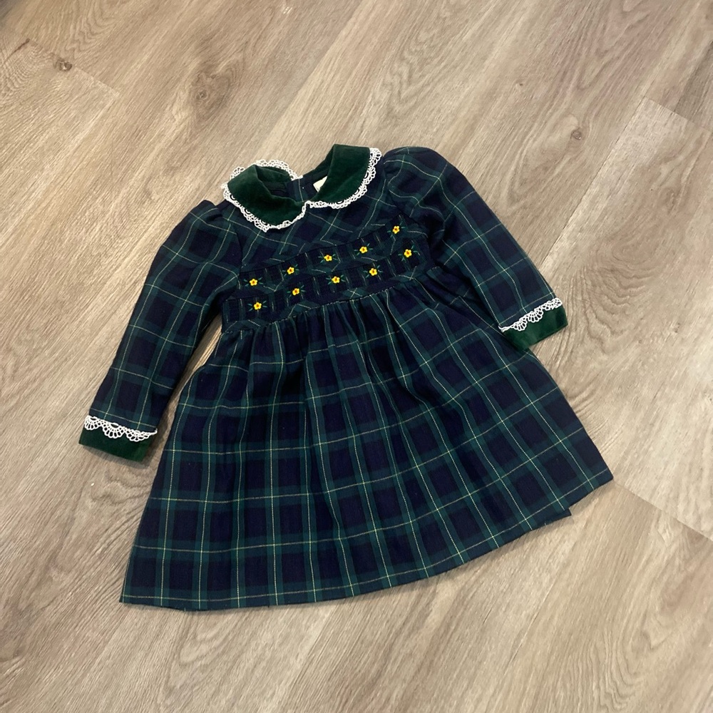 BT Kids Vintage Holiday Dress GUC size 2T